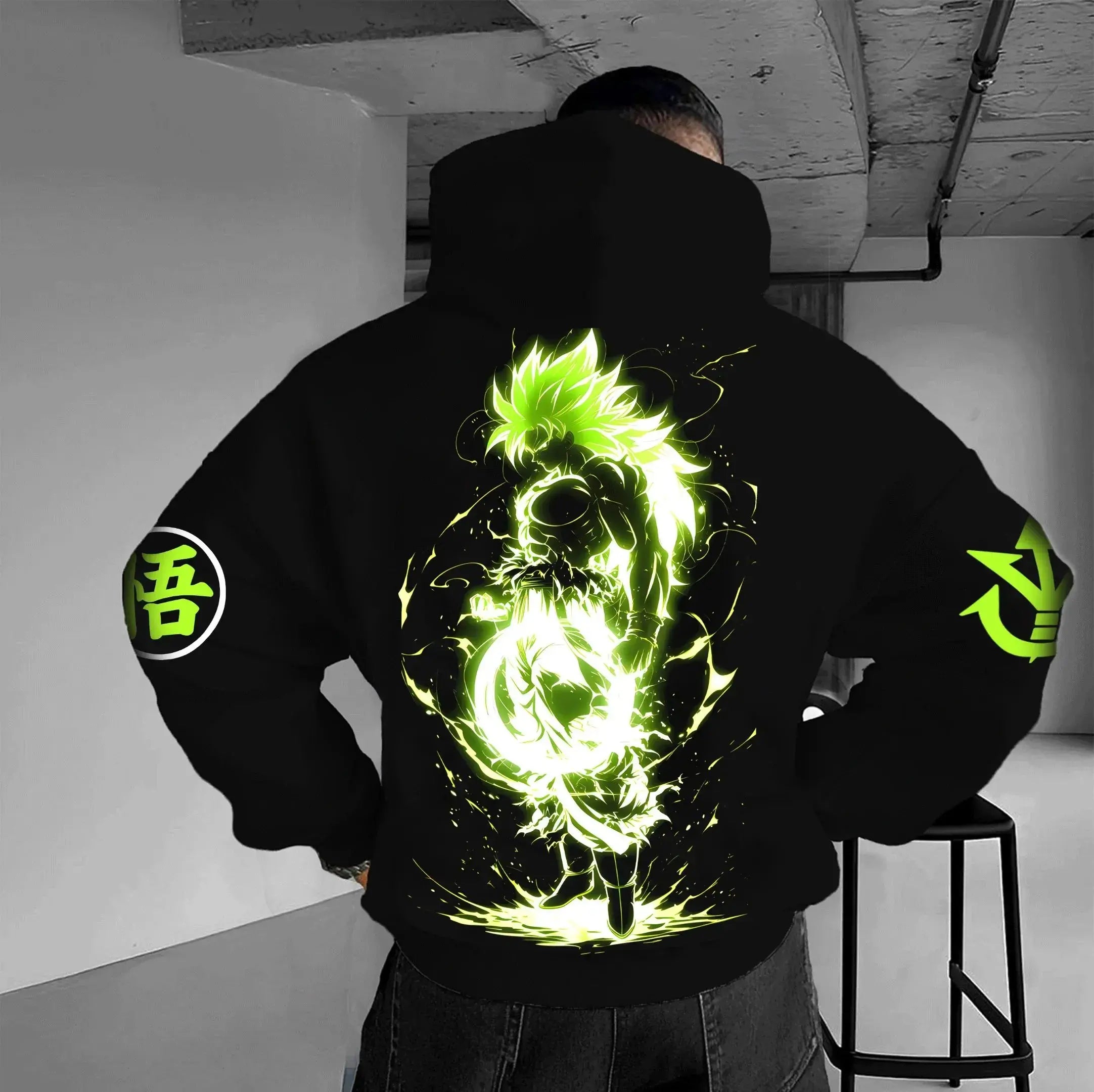 Brolly Inspired DBZ Box Fit hoodle, Square hood