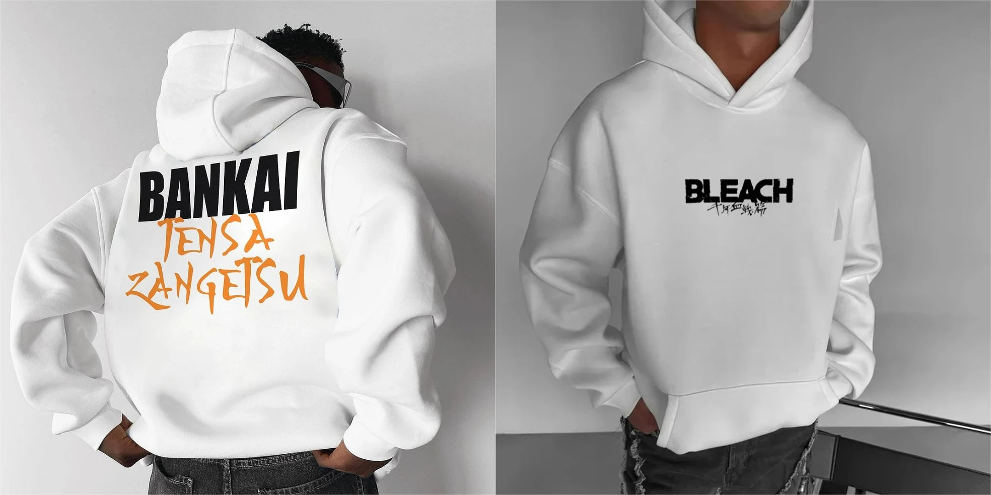 Bankai Oversized Hoodies, Box fit, Square Hood