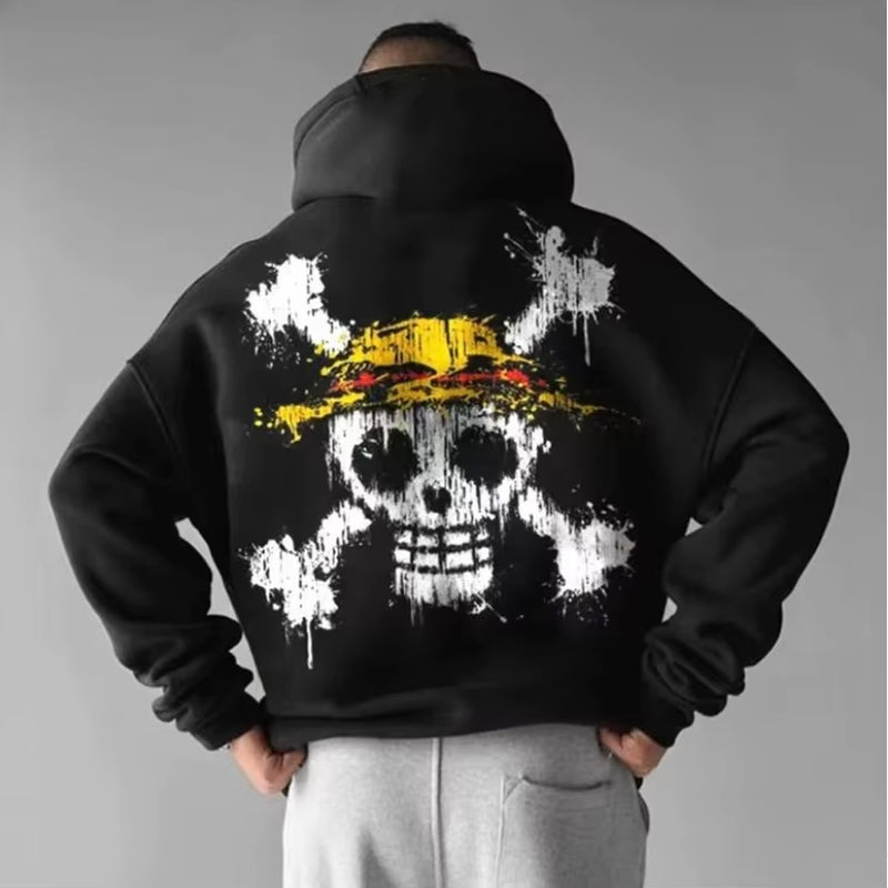 One piece inspired Hoodie, Box fit