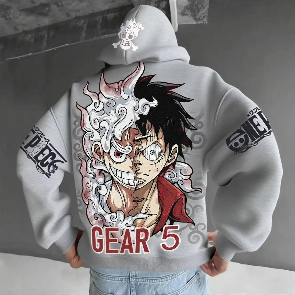 One piece Inspired Gear 5 Hoodie, Box fit, Square hood