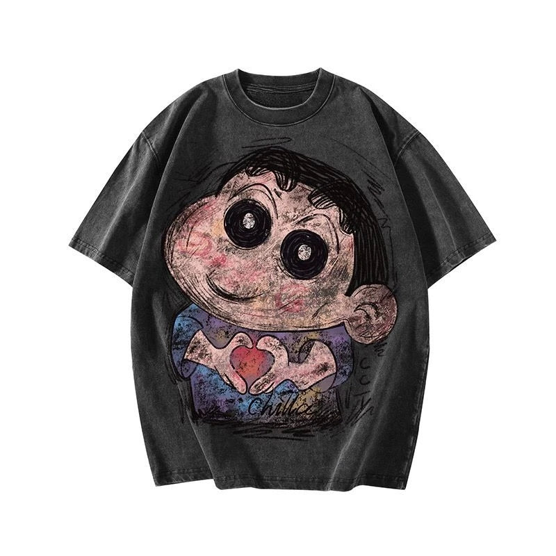 Crayon Baggy Wash Tee