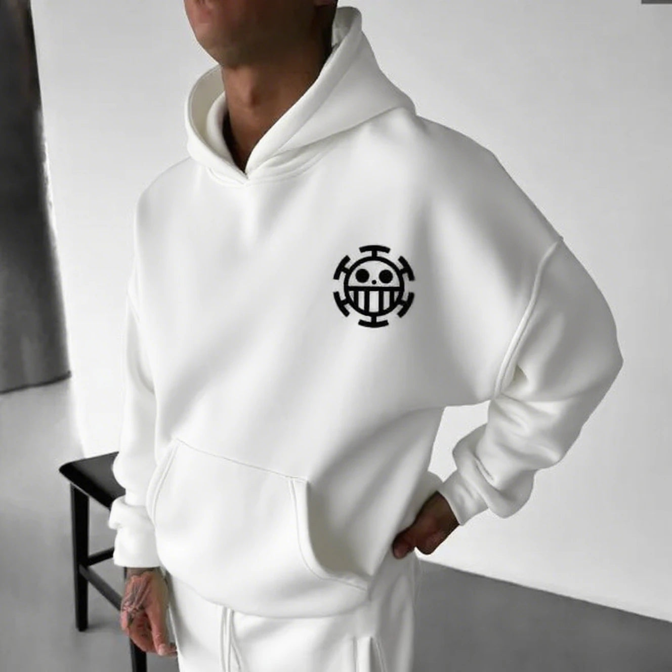 One Piece Inspired Oversized Hoodie, Box fit, Square Hood