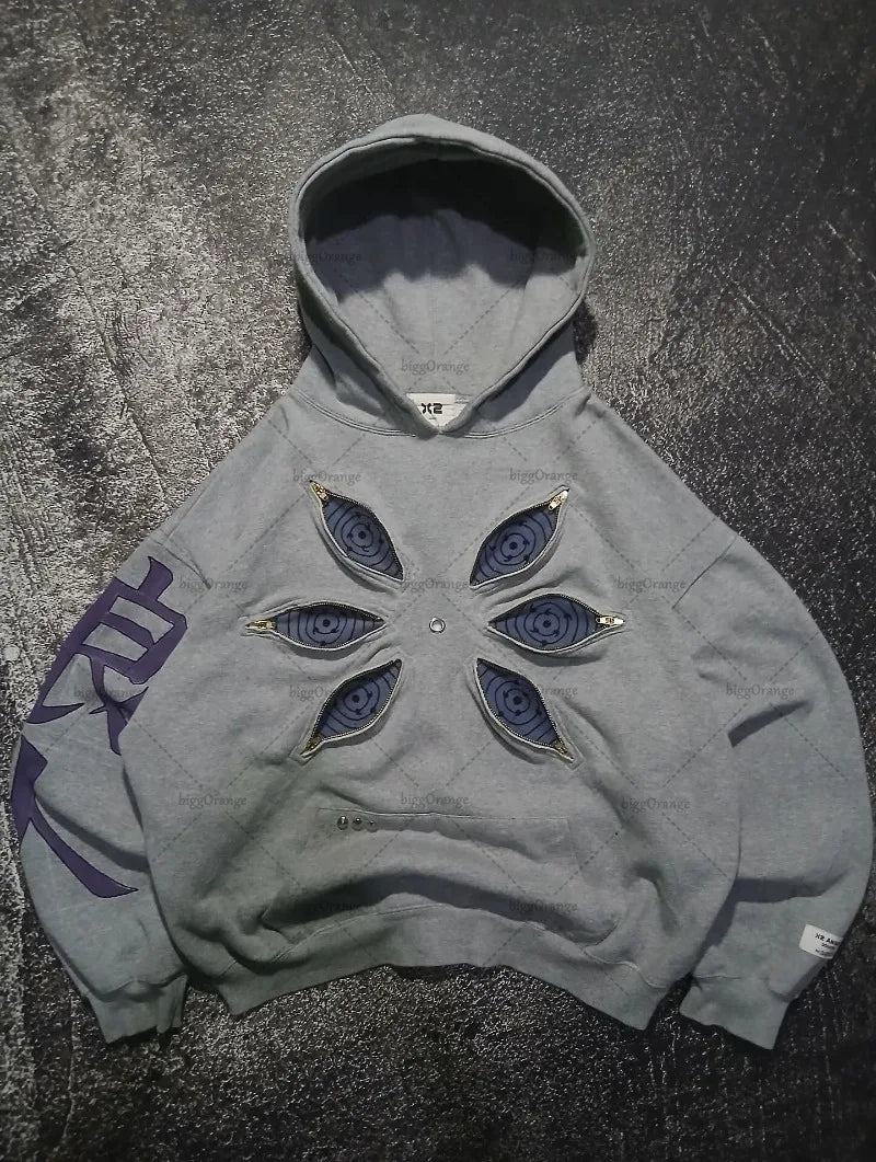 Harajaku Six Eyes Hoodie, Naruto Inspired