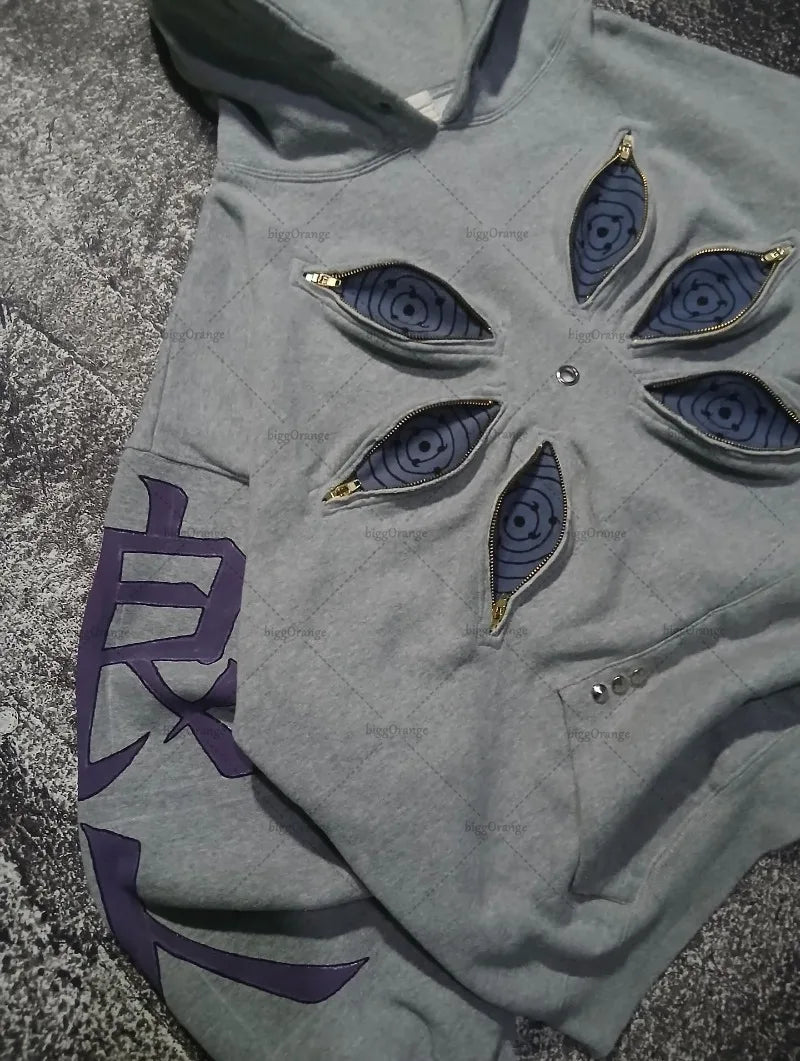 Harajaku Six Eyes Hoodie, Naruto Inspired