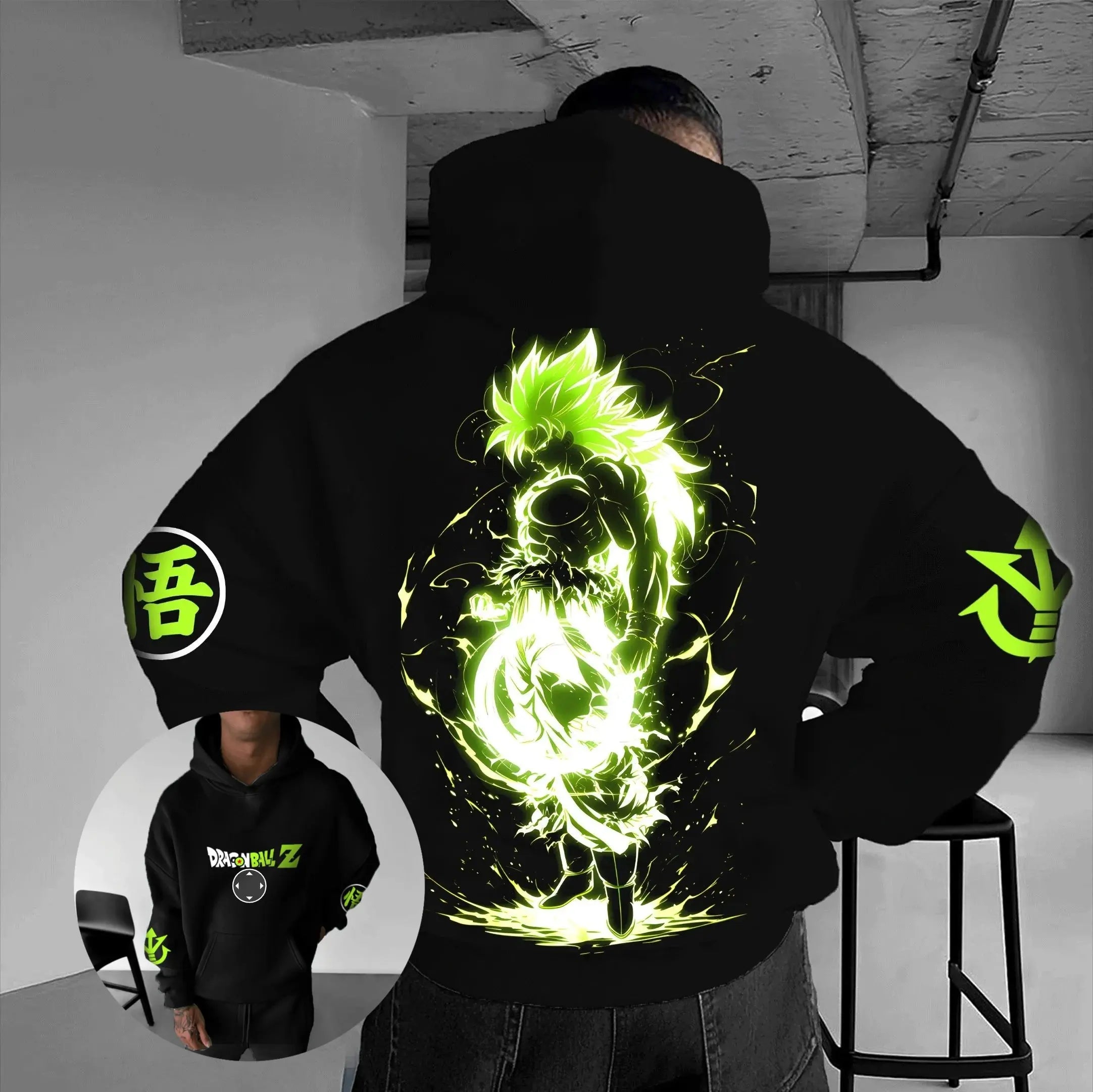 Brolly Inspired DBZ Box Fit hoodle, Square hood