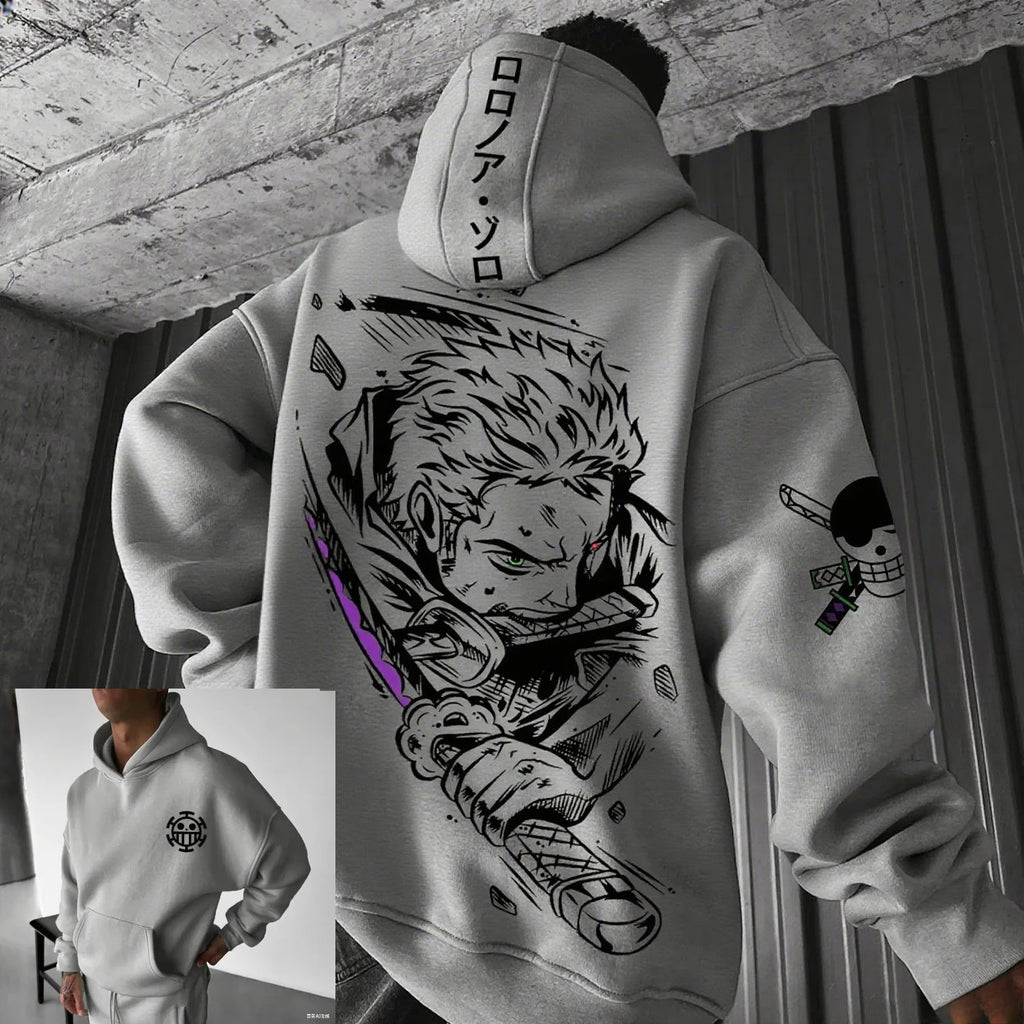 One Piece Inspired Oversized Hoodie, Box fit, Square Hood