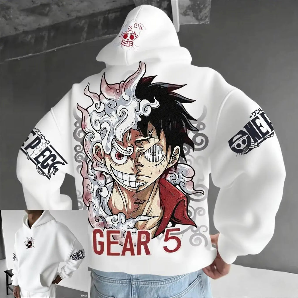 One piece Inspired Gear 5 Hoodie, Box fit, Square hood