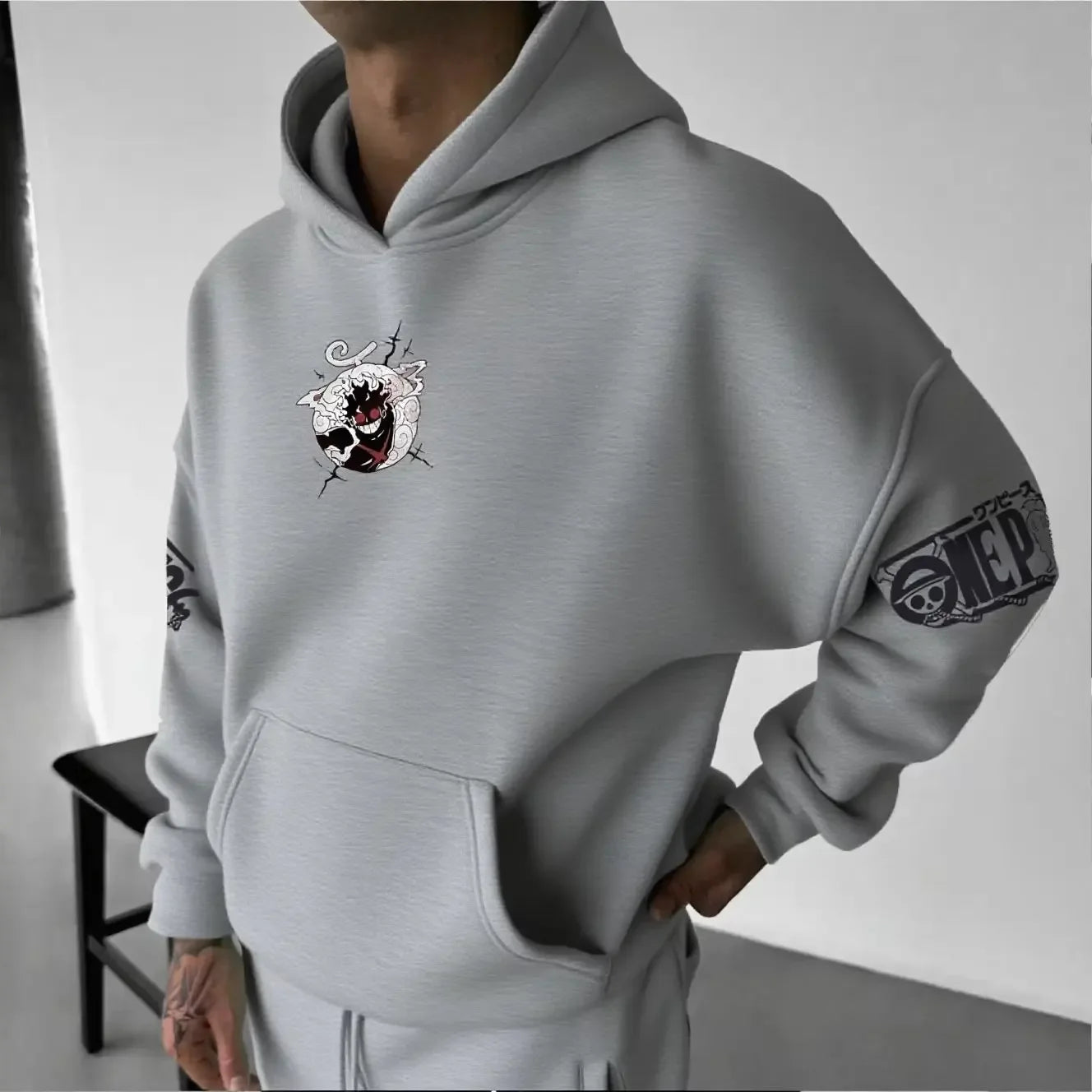 One piece Inspired Gear 5 Hoodie, Box fit, Square hood
