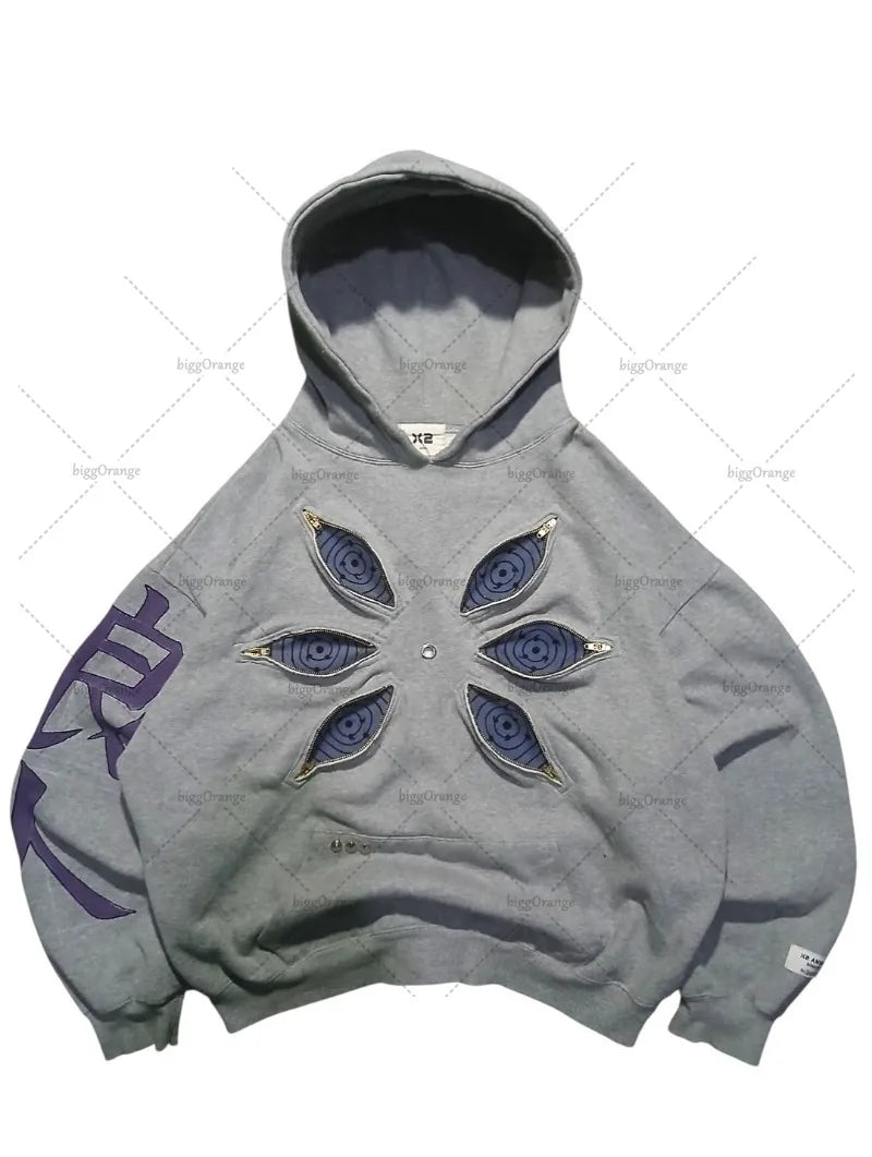 Harajaku Six Eyes Hoodie, Naruto Inspired