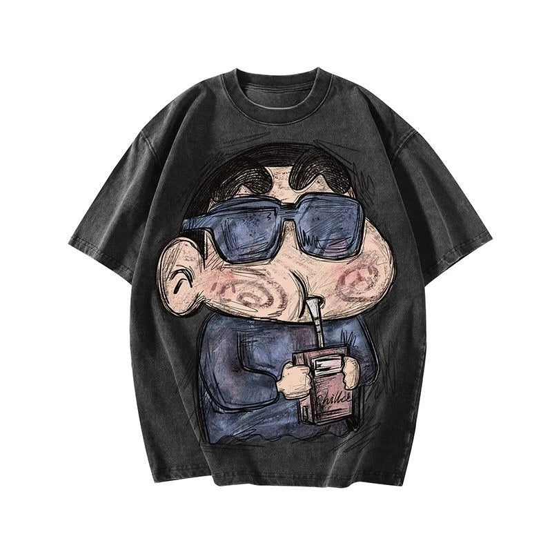 Crayon Baggy Wash Tee