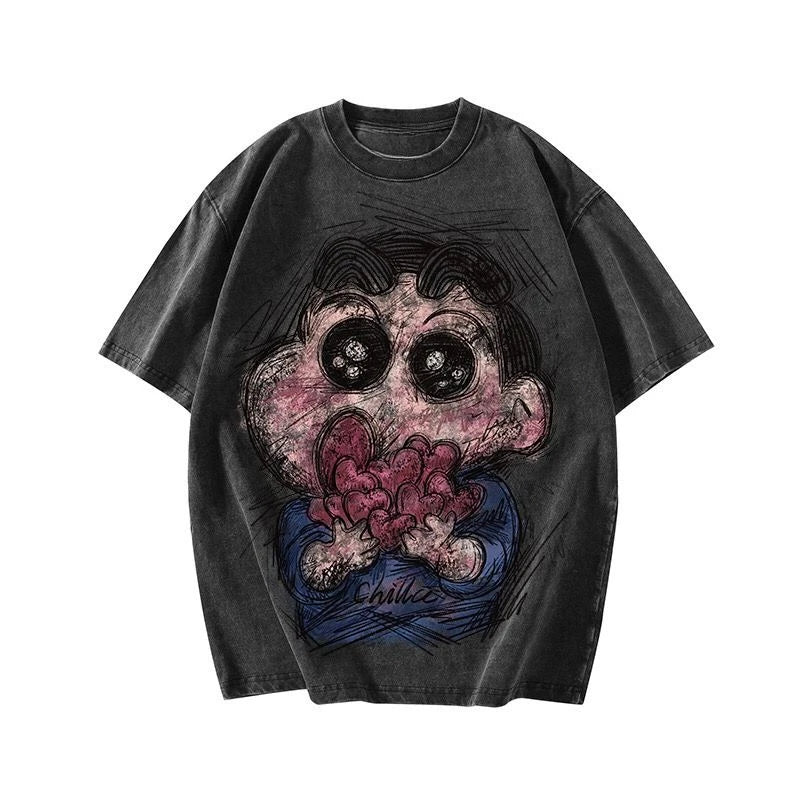 Crayon Baggy Wash Tee