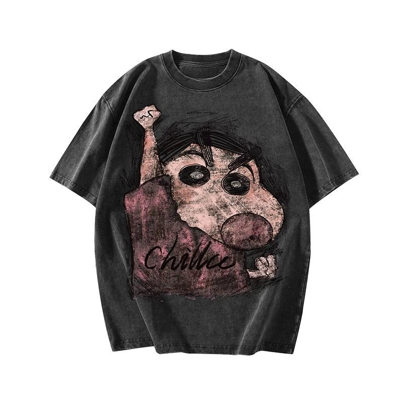 Crayon Baggy Wash Tee