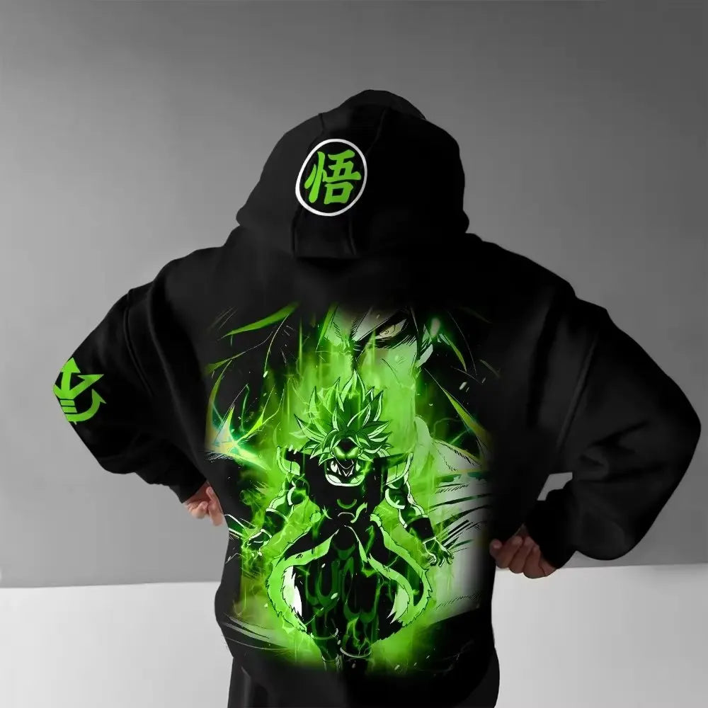 Brolly Inspired DBZ Box Fit hoodle, Square hood
