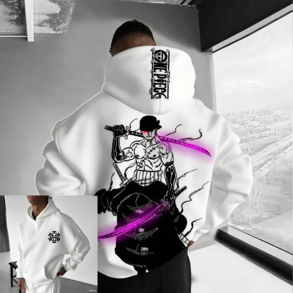 One Piece Inspired Oversized Hoodie, Box fit, Square Hood