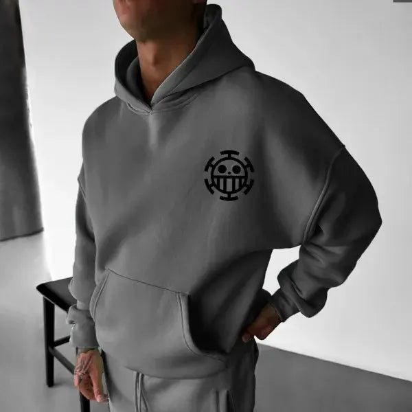 One Piece Inspired Oversized Hoodie, Box fit, Square Hood