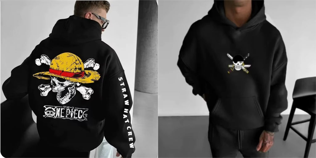 One piece inspired Hoodie, Box fit