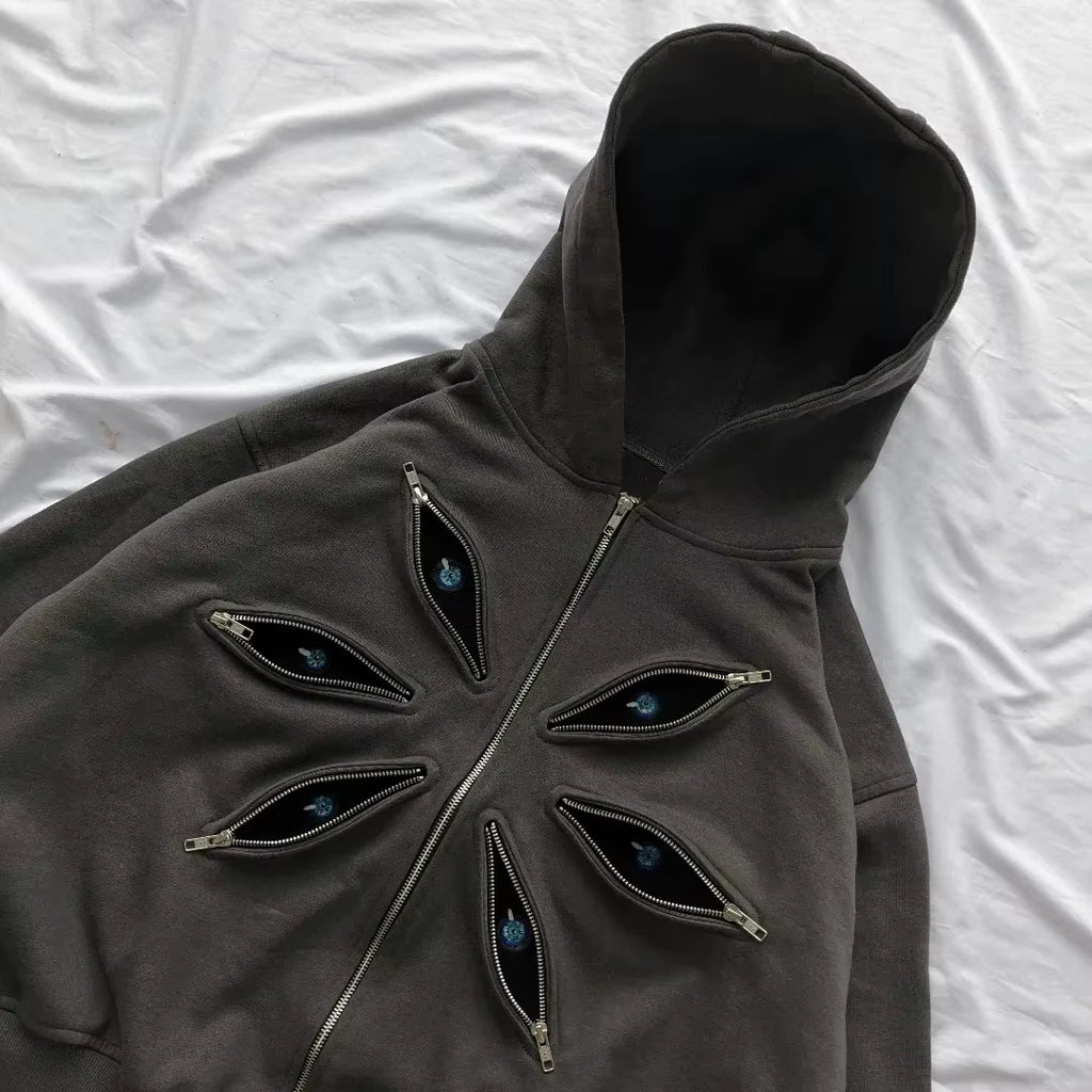 Harajuku Six Eyes Hoodie, Satoru Gojo Inspired